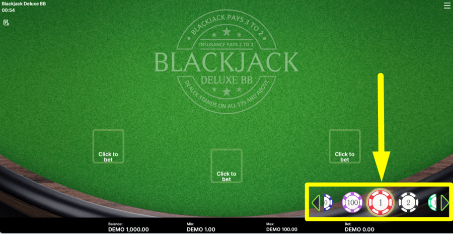Blackjack Deluxe Bb Bet Value