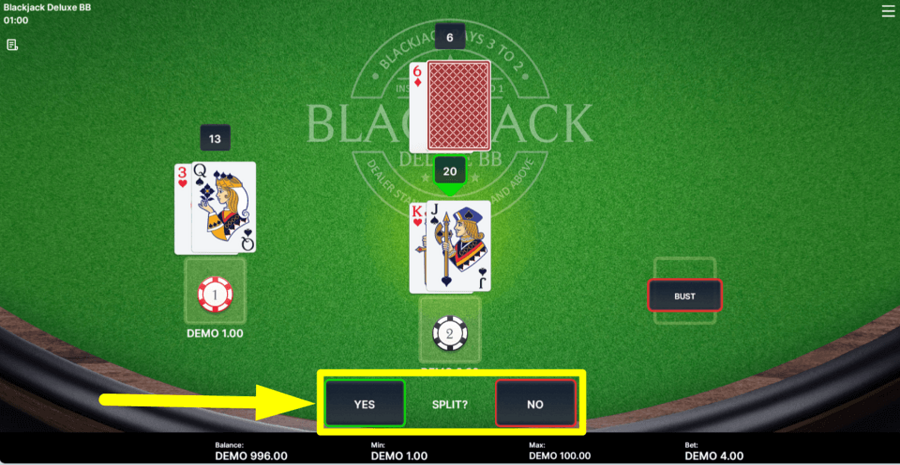 Blackjack Deluxe Bb Split Button