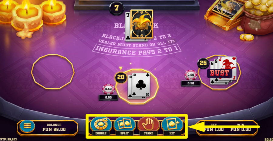 Blackjack Joker Make Move