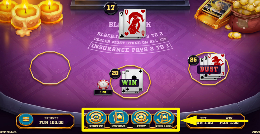 Blackjack Joker Rebet