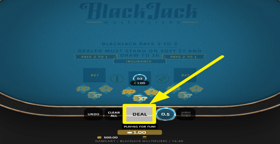 Blackjack Multipliers Deal