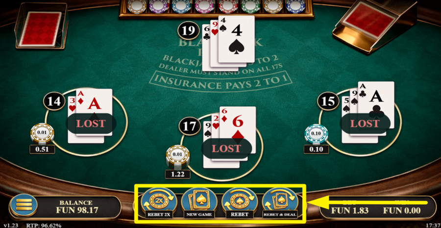 Blackjack Prime Rebet