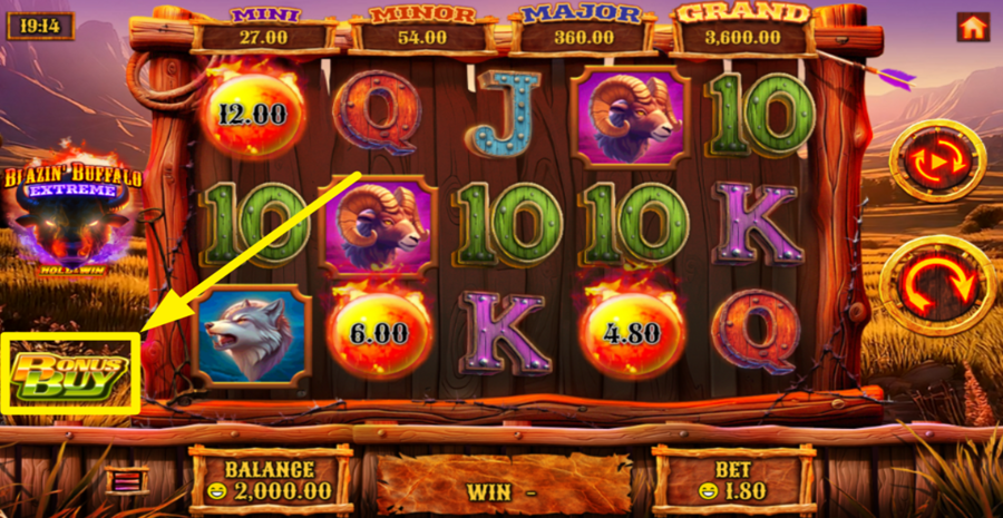 Blazin Buffalo Extreme Buy Bonus