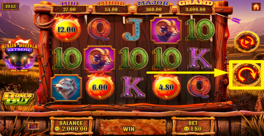 Blazin Buffalo Extreme Spin