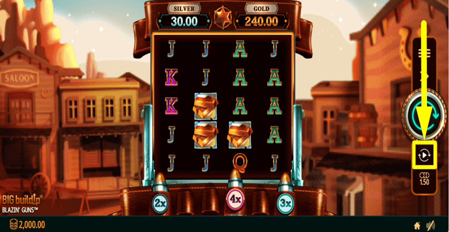 Blazin Guns Autoplay Feature