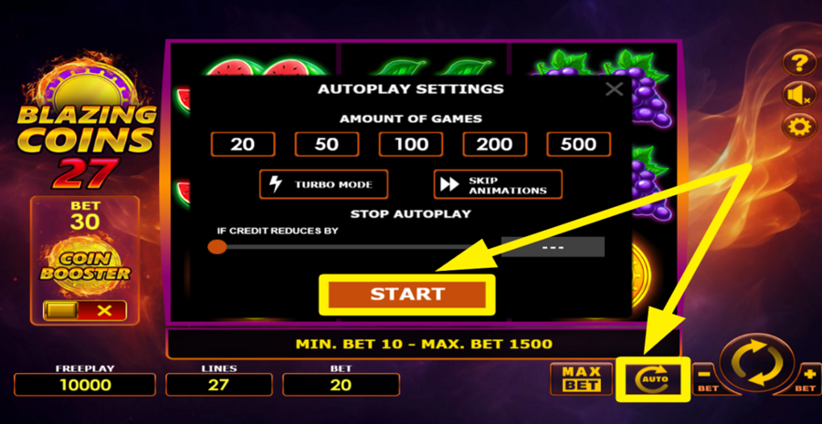 Blazing Coins 27 Autoplay