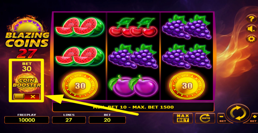 Blazing Coins 27 Coin Booster