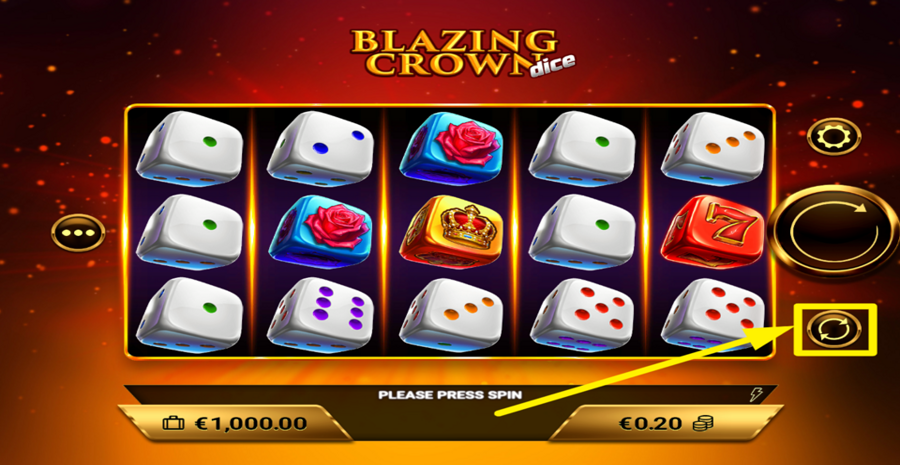 Blazing Crown Dice Autoplay