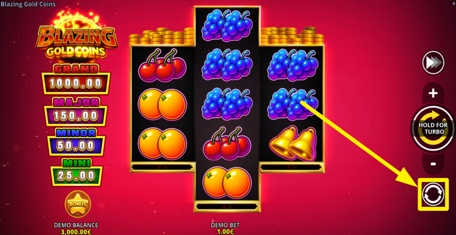 Blazing Gold Coins Running Wins Autoplay