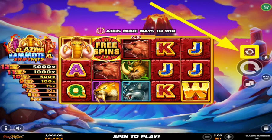 Blazing Mammoth Xl Swifthits Autoplay