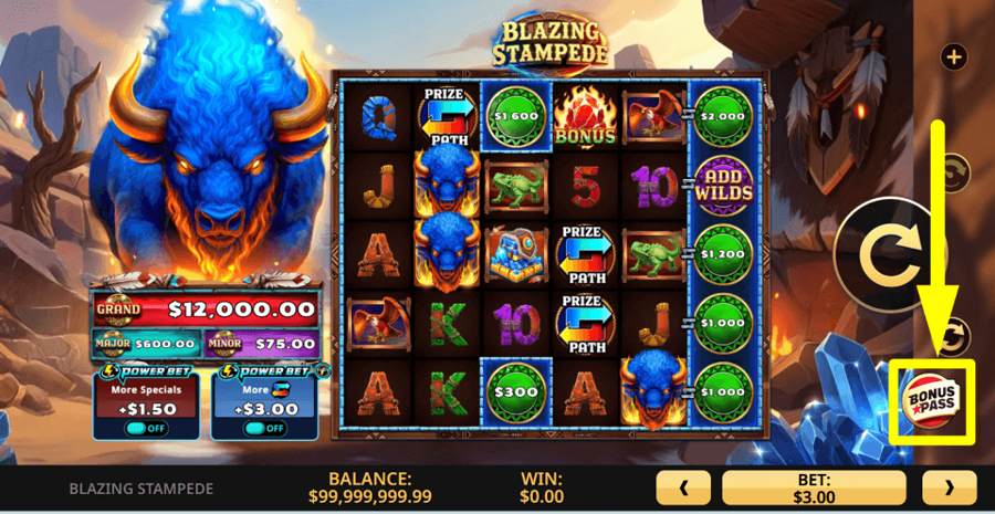 Blazing Stampede Buy Feature
