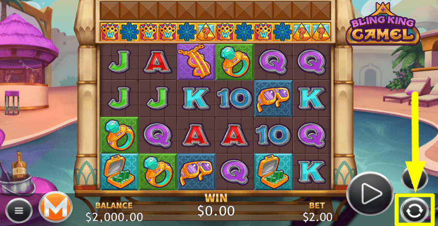 Bling King Camel Autoplay Feature
