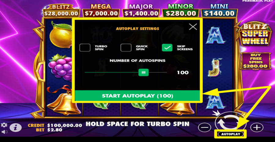 Blitz Super Wheel Autoplay