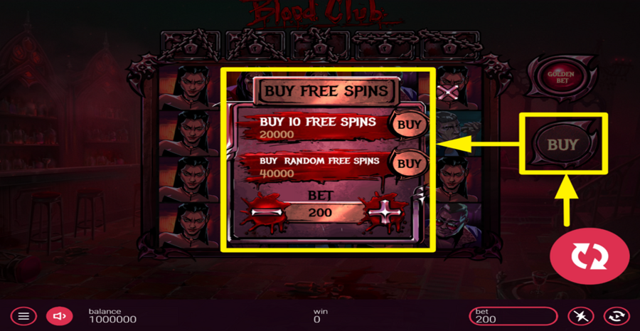 Blood Club Buy Bonus