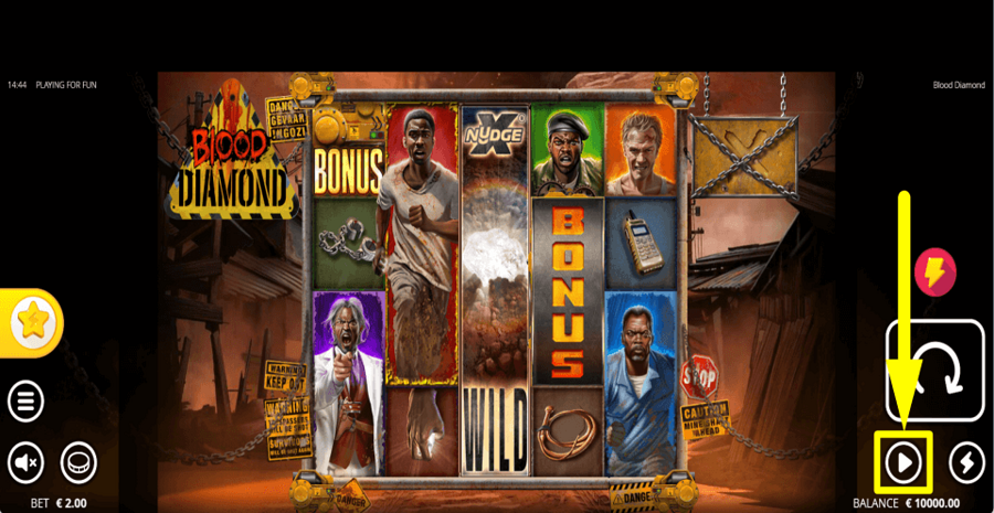 Blood Diamond Autoplay Feature