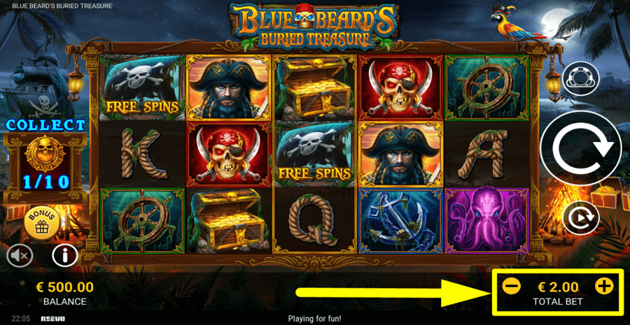 Blue Beards Buried Treasure Bet Value