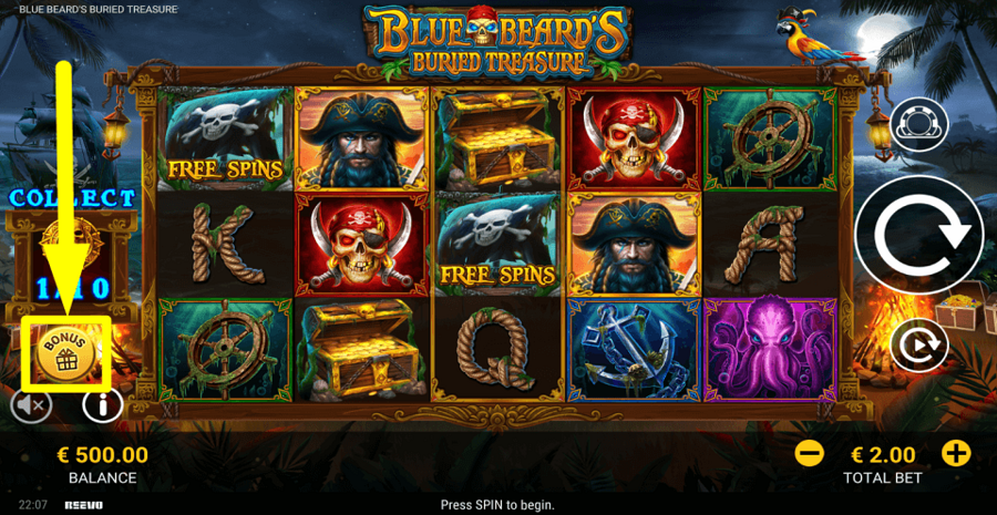 Blue Beards Buried Treasure Buy Feature