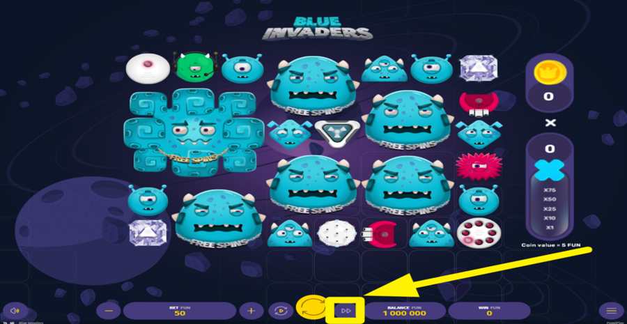Blue Invaders Turbo