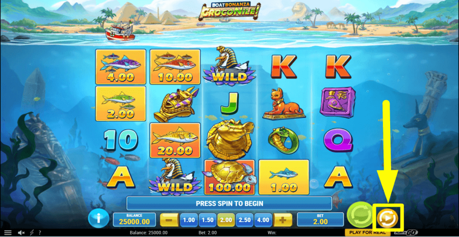 Boat Bonanza Croconile Autoplay Feature
