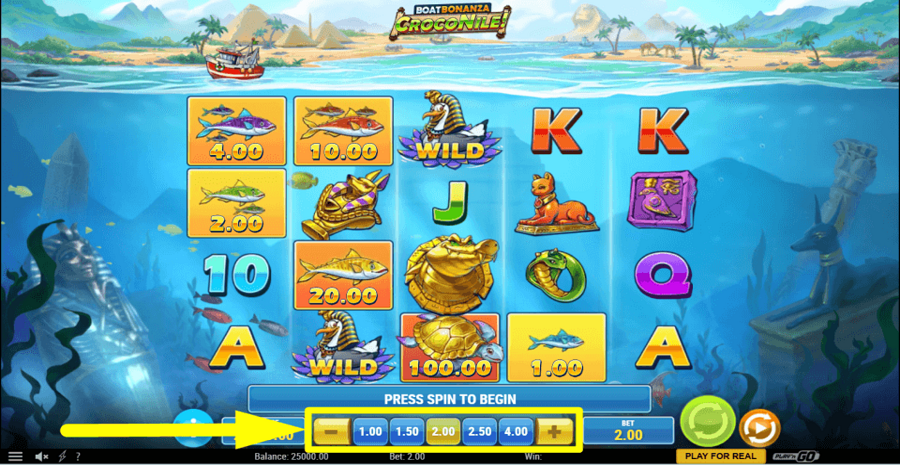 Boat Bonanza Croconile Bet Value