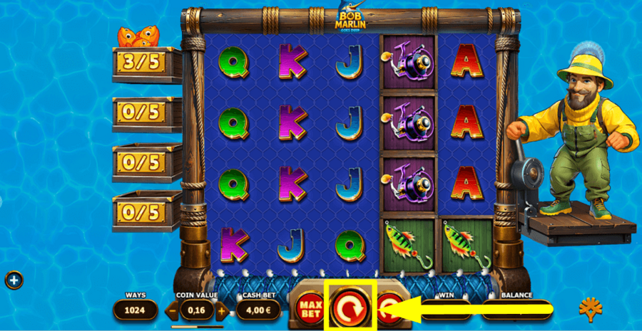 Bob Marlin Goes Deep Spin Button