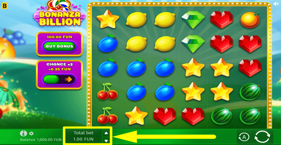 Bonanza Billion Bet Value