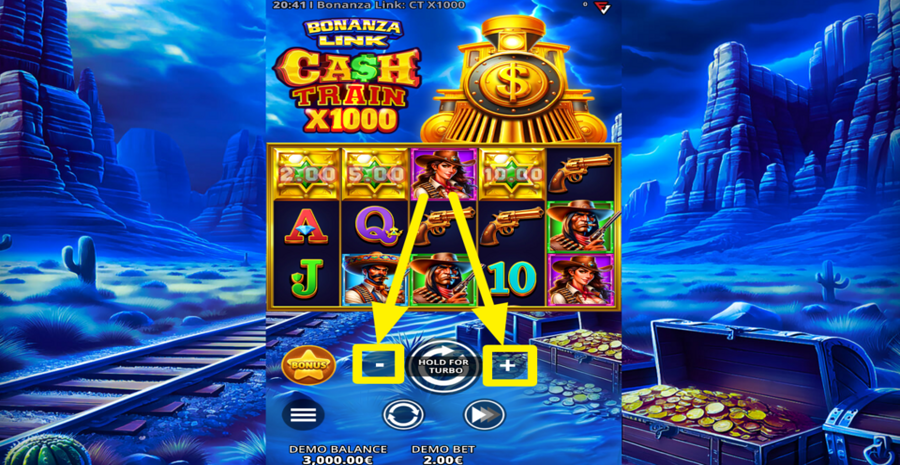 Bonanza Link Cash Train x1000 Adjust Bet