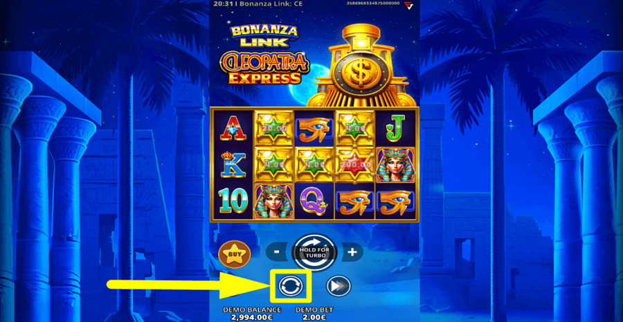 Bonanza Link Cleopatra Express Autoplay Feature