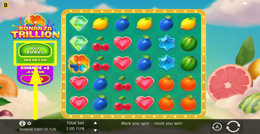 Bonanza Trillion Buy Feature
