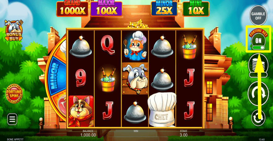 Bone Appetit Fortune Bet Feature