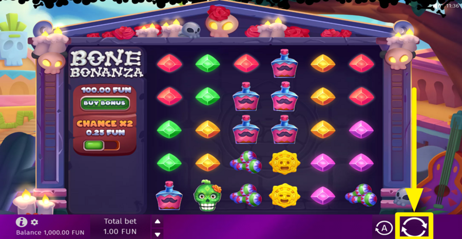 Bone Bonanza Spin Button