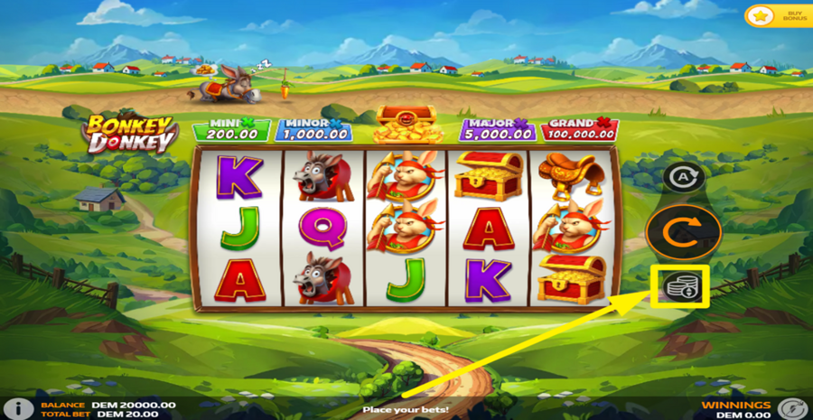 Bonkey Donkey Adjust Bet