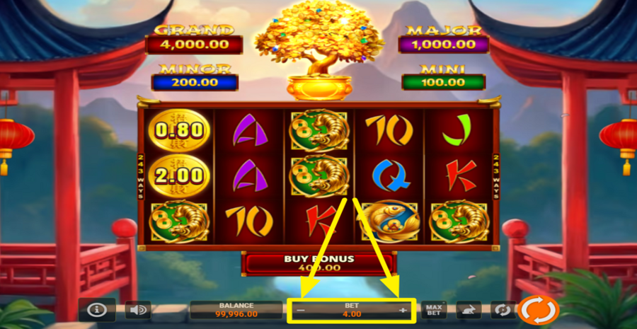 Bonsai Gold Hold And Win Adjust Bet