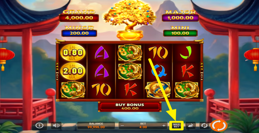 Bonsai Gold Hold And Win Max Bet