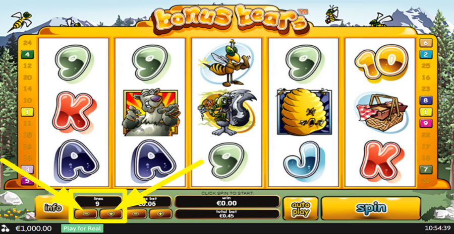 Bonus Bears Adjust Bet Lines