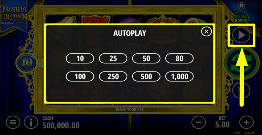 Bonus Crown Autoplay Feature