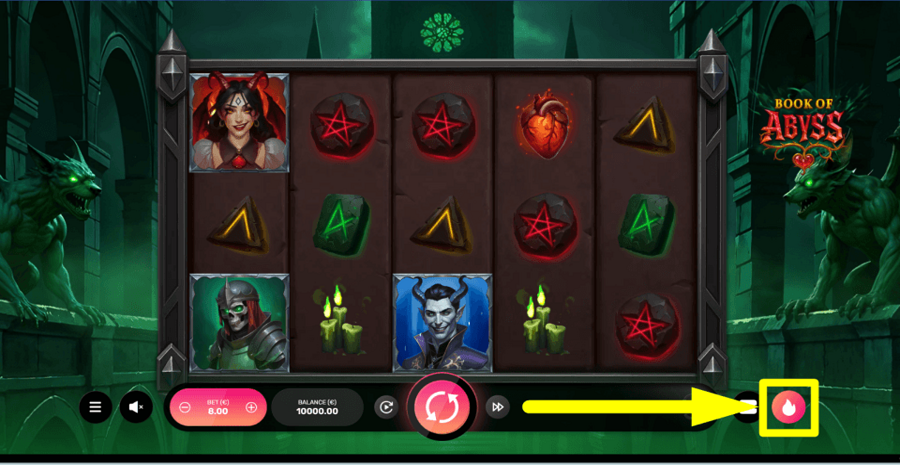 Book Of Abyss Hot Spin Feature