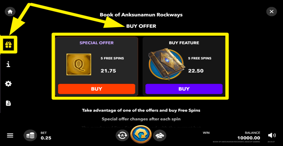 Book Of Anksunamun Rockways Buy Bonus