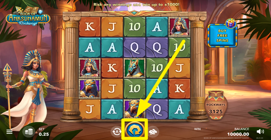 Book Of Anksunamun Rockways Spin Button