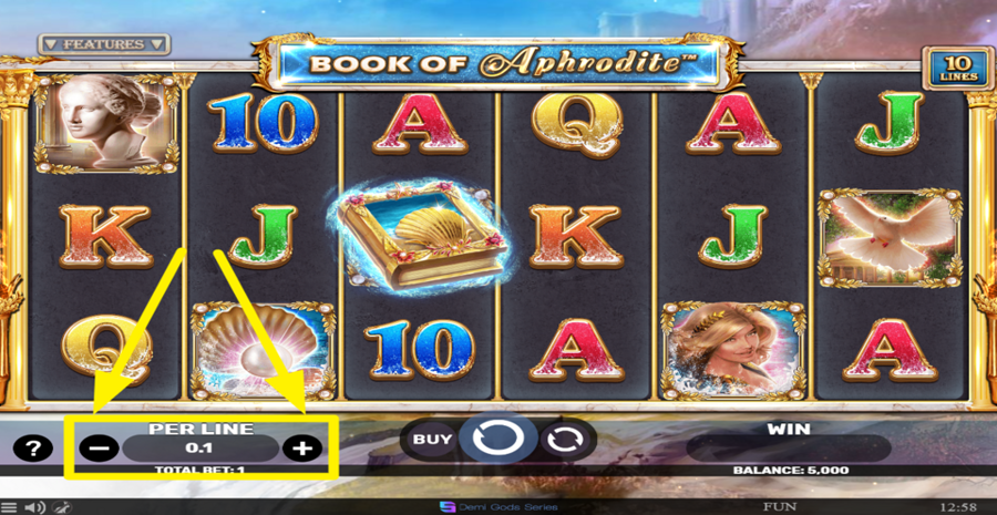Book Of Aphrodite The Golden Era Adjust Bet