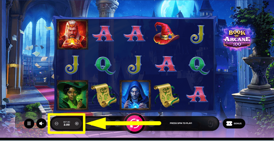 Book Of Arcane 100 Bet Value