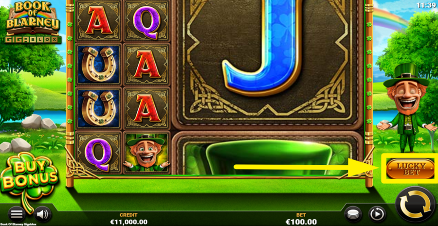 Book Of Blarney Gigablox Lucky Bet