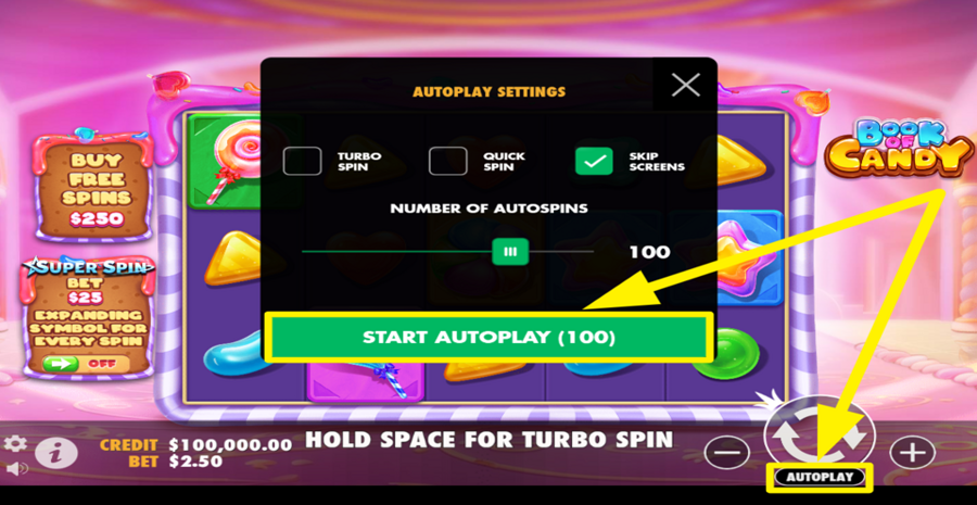 Book Of Candy Autoplay