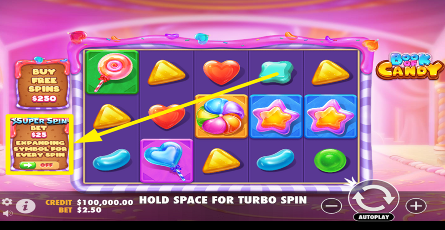 Book Of Candy Super Spin