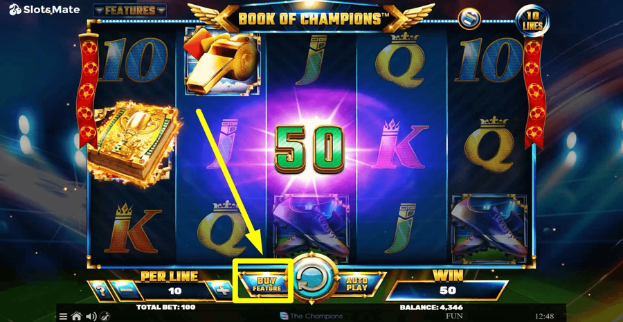 Book Of Champions Buy Feature