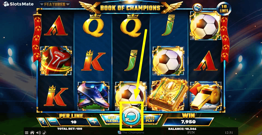 Book Of Champions Spin