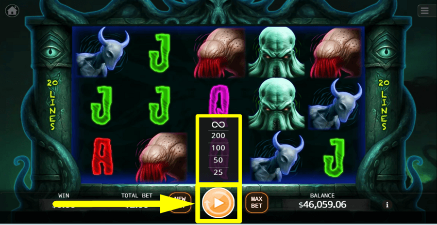 Book Of Cthulhu Autoplay Feature