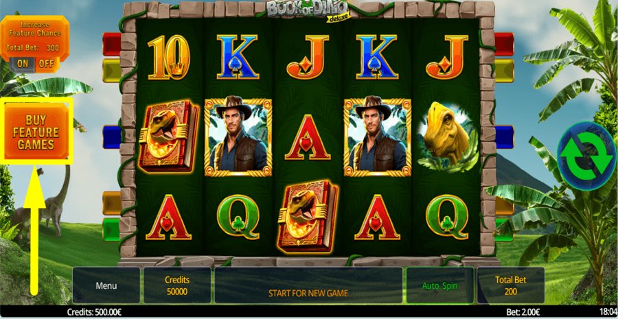 Book Of Dino Deluxe Buy Feature