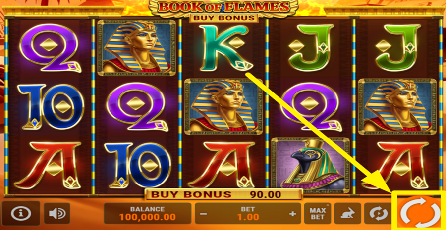 Book Of Flames Buy Bonus Spin