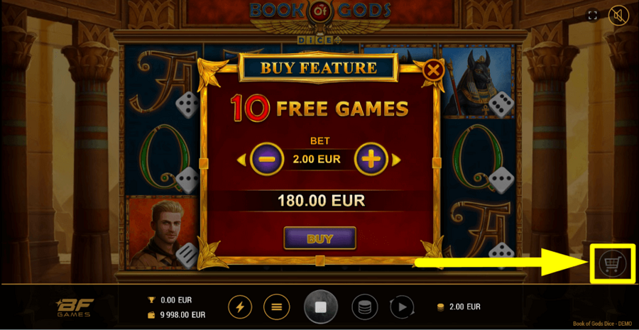 Book Of Gods Dice Buy Feature